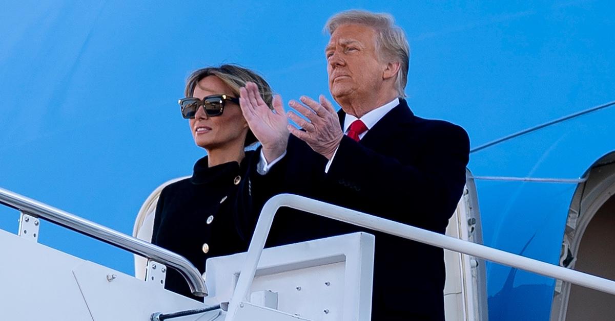 donald trump and melania spotted ahead of ivana funeral