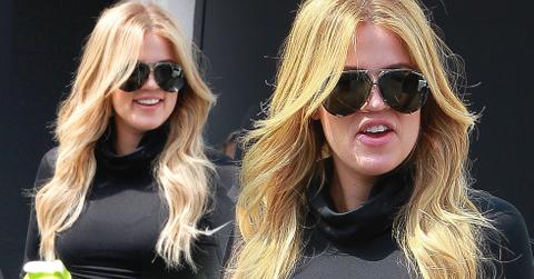 Khloe Kardashian Blonde Hair Five-Hour Salon Visit