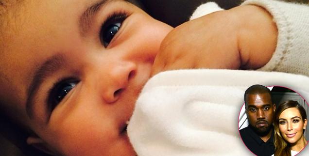 //cute baby north pic kim kardashian kanye west wide