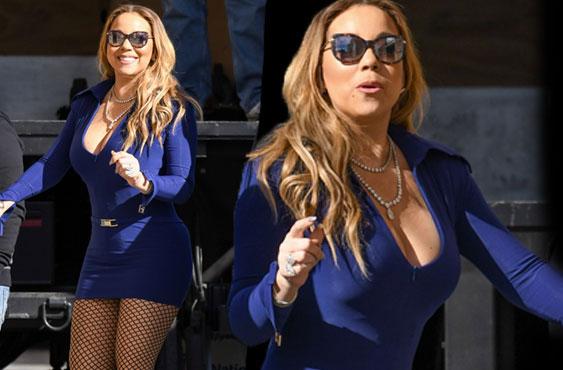 //mariah carey weight dress fishnet tights jimmy kimmel  pp