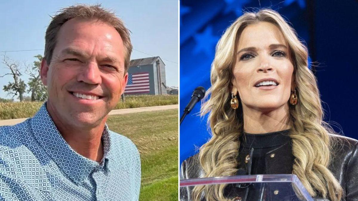 split image of Bryon Noem and Megyn Kelly