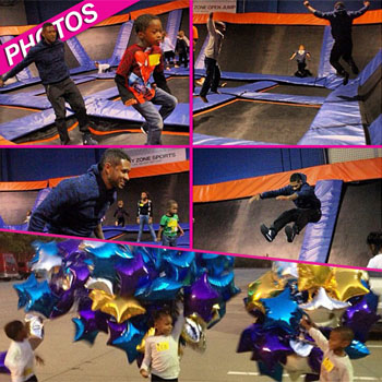 //usher birthday trampoline