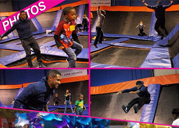 //usher birthday trampoline