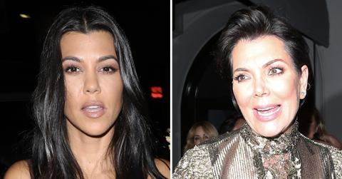 kourtney kardashian kris jenner caught hail pp