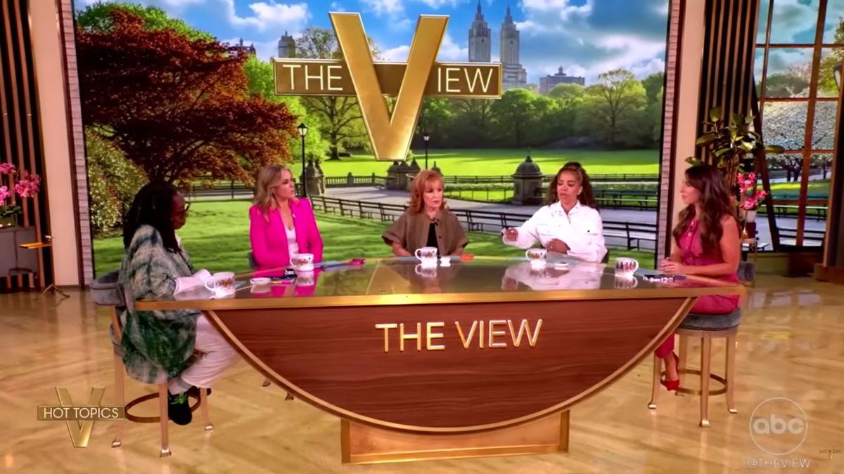 Sara Haines said the public was 'getting used to' Donald Trump's frequent slip-ups.