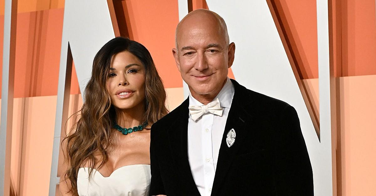 jeff bezos lauren sanchez strategic charity donations brand overhaul wedding image