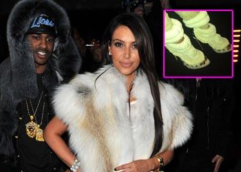//kim kardashian paris kanye west fur