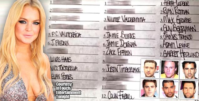 //lindsay lohan sex lovers black book james franco adam levine zac efron justin timberlake colin farrell joaquin phoenix wide