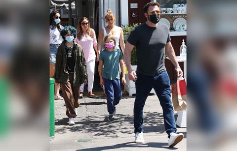 jennifer lopez school tour twins ben affleck moving in introduced kids