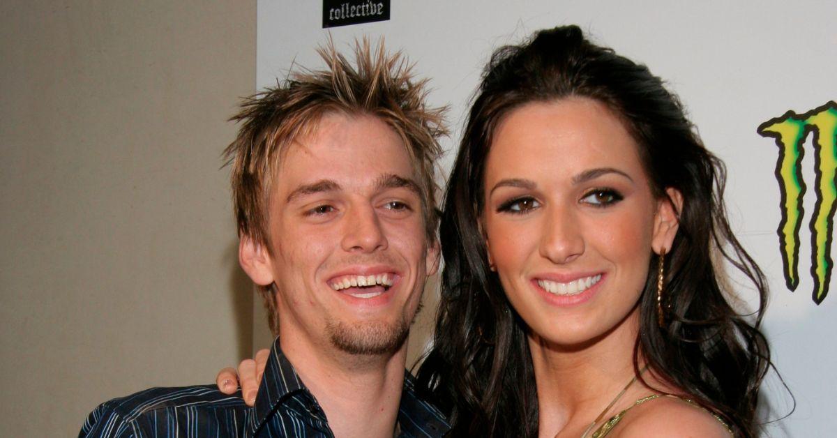 aaron carter twin sister angel spotted first time brother passing jpg