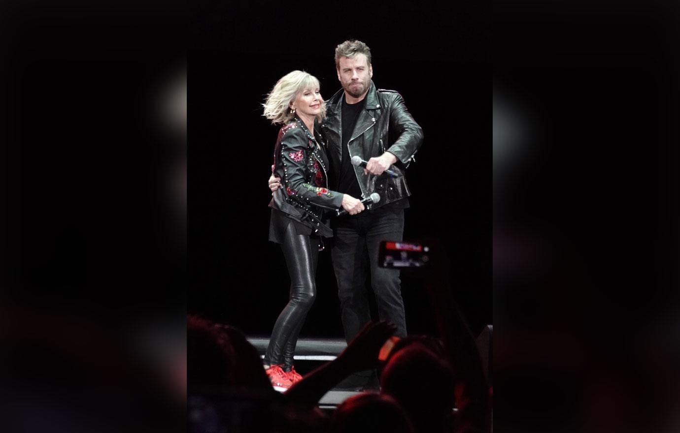 Olivia-Newton John Has Grease Reunion With John Travolta