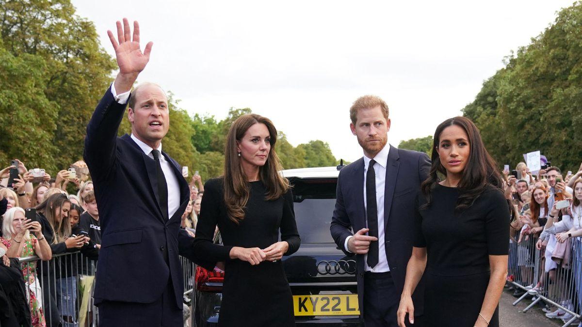 Photo Princess Kate, Meghan Markle, Princes WIlliam and Harry
