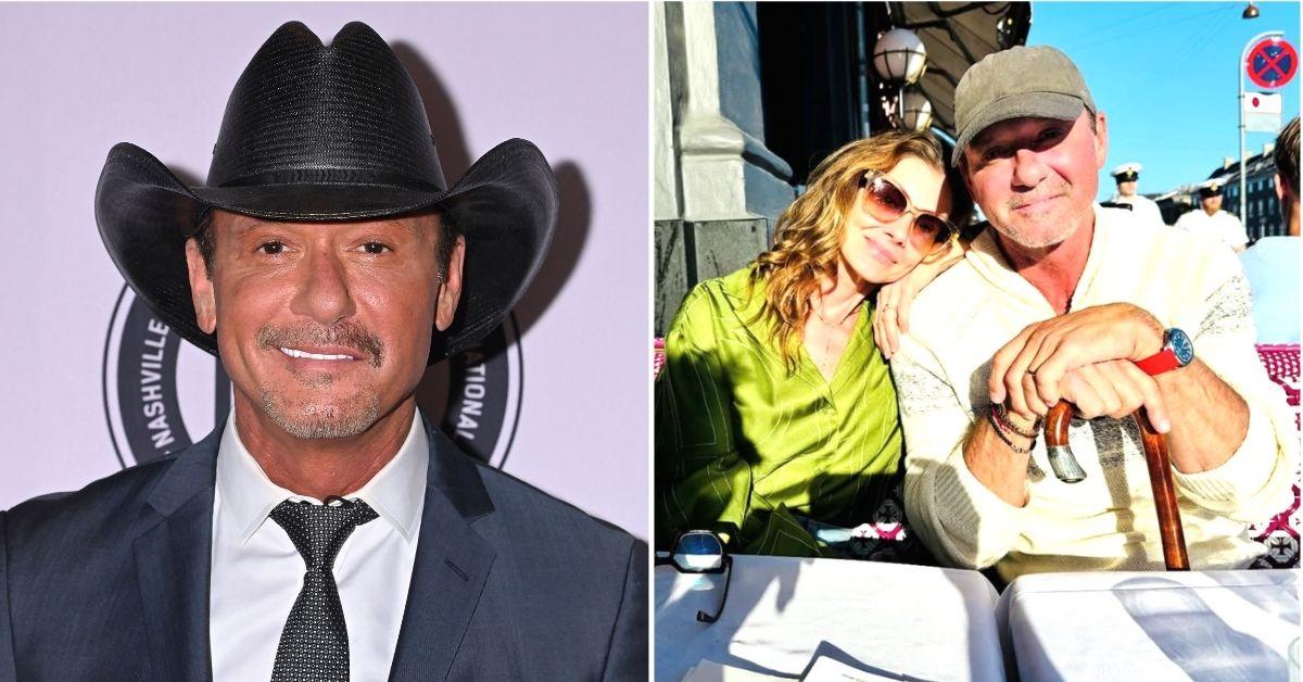 Split photo of Tim McGraw, Faith Hill and Tim McGraw