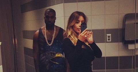 Kim Kardashian Kanye West Selfie Bathroom