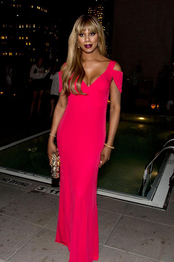 //celebrities dinner fancy restaurants laverne cox