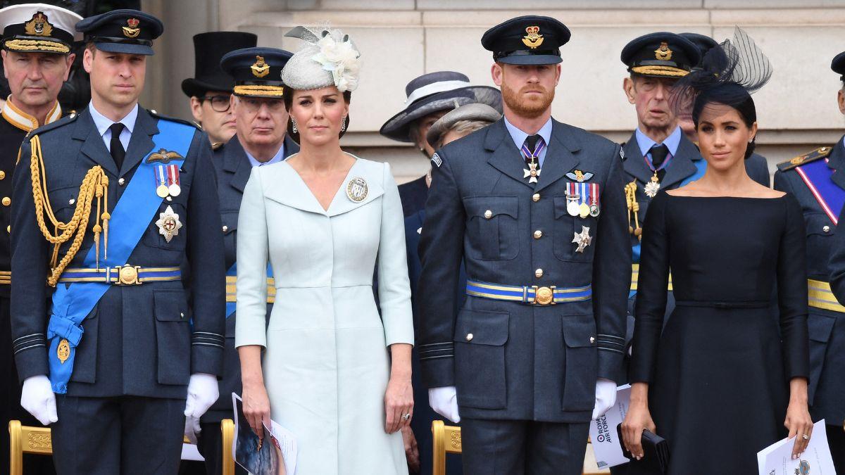 Photo of Prince William and Kate Middleton, Prince Harry and Meghan Markle