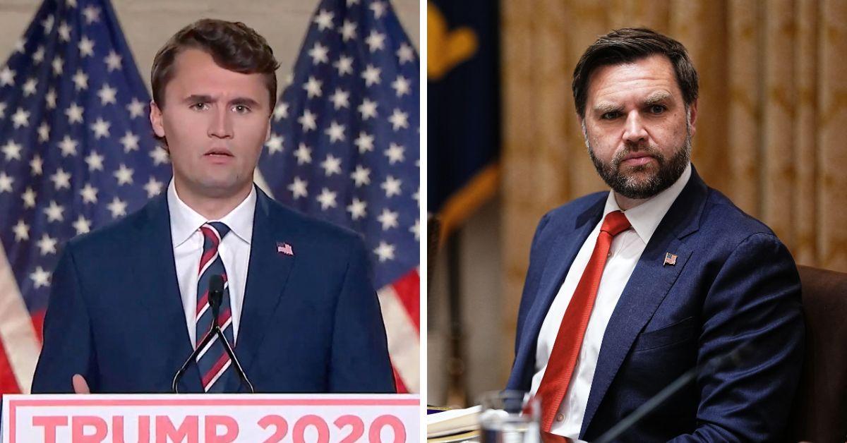 Photo of Charlie Kirk, JD Vance