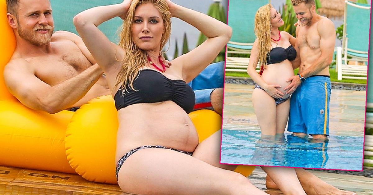 Pregnant Heidi Montag Poses In Bikini While In Pool With Spencer Pratt