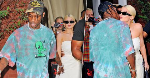 Kylie Jenner Travis Scott Kiss Separate Hotels
