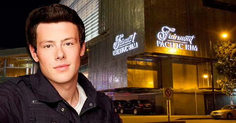 //cory monteith wide splash