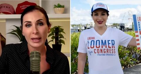 Split photo of Laura Loomer