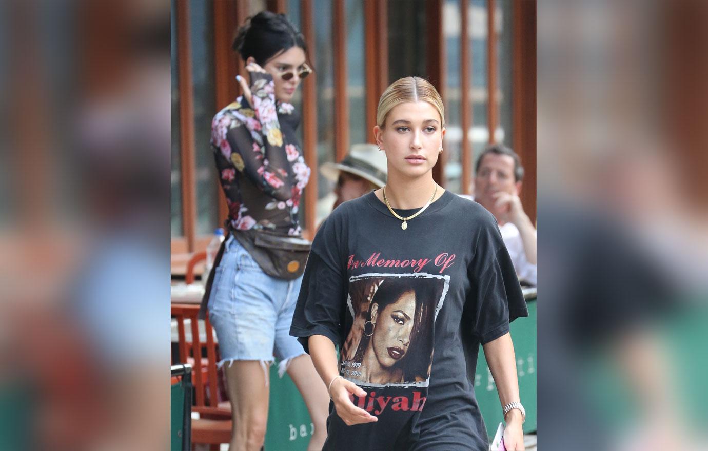 Kendall jenner hailey baldwin model thin lunch nyc