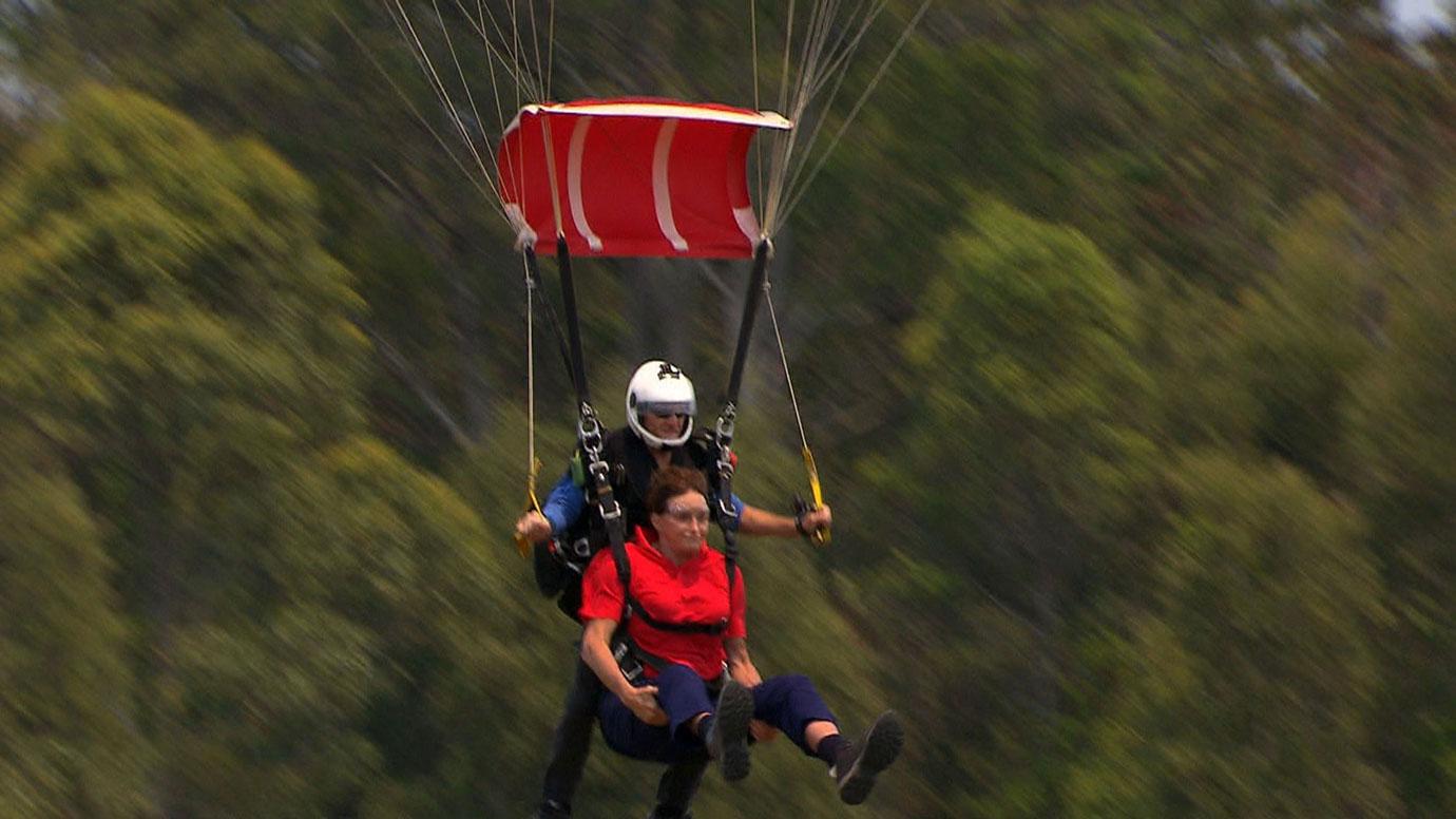 Caitlyn Jenner Goes Skydiving on UK Reality Show