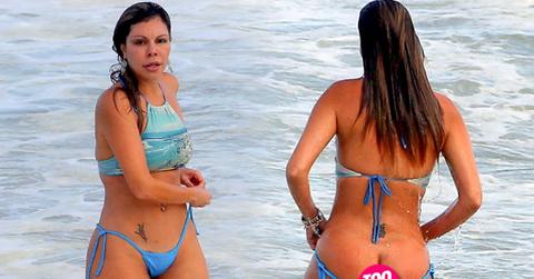 hris Brown Alleged Assault Victim Liziane Gutierrez Bikini Nude Butt