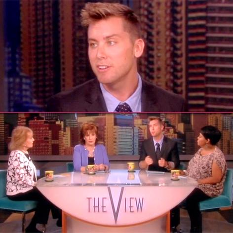 //lance bass the view