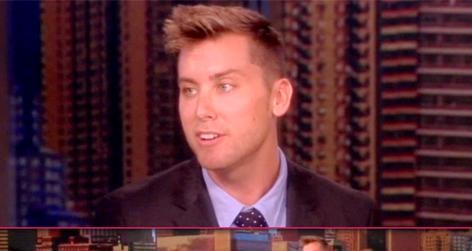 //lance bass the view