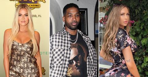 khloe kardashian mortified tristan thompson snuck third baby mama maralee nichols la home pp