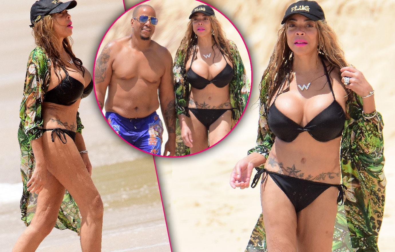 Wendy Williams Visits Beach In Tiny