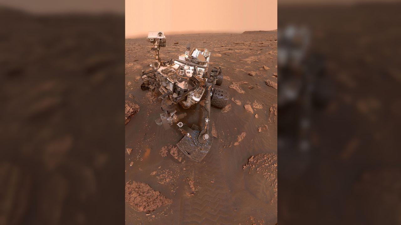 UFO researcher Scott C. Waring claimed a formation photographed by NASA's Curiosity rover is an unexploded missile on Mars.