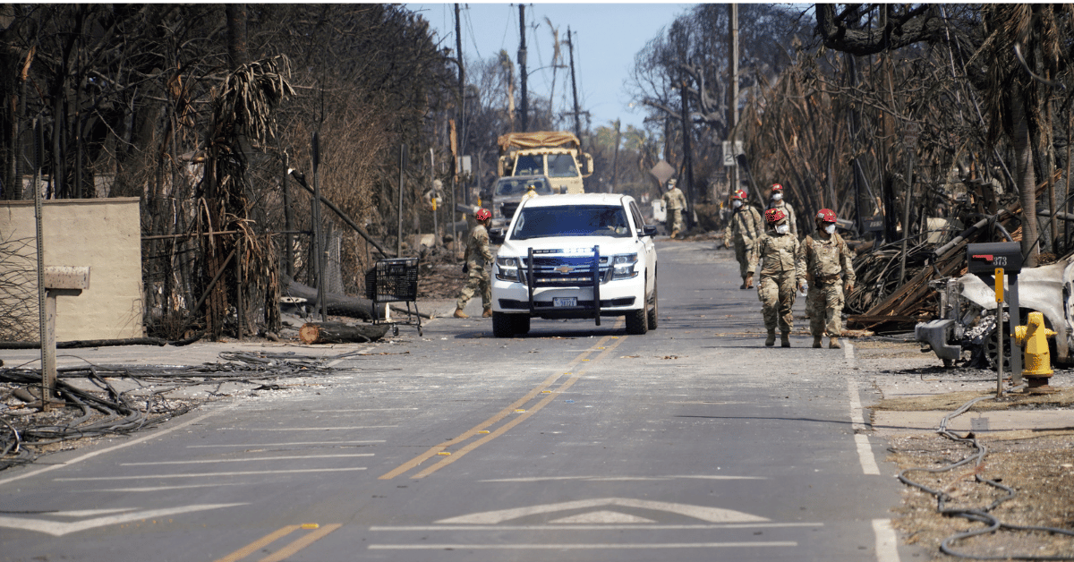 biden no comment maui wildfires