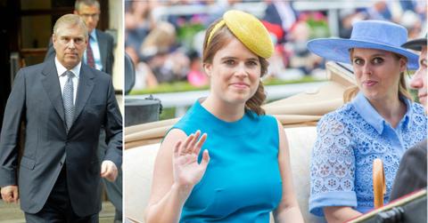 Photo of Andrew Windsor, Princesses Eugenie and Beatrice