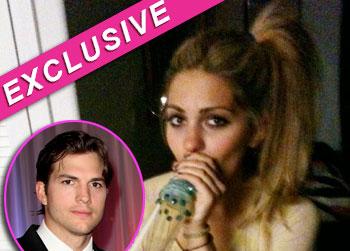 //sara leal bong photo ashton kutcher