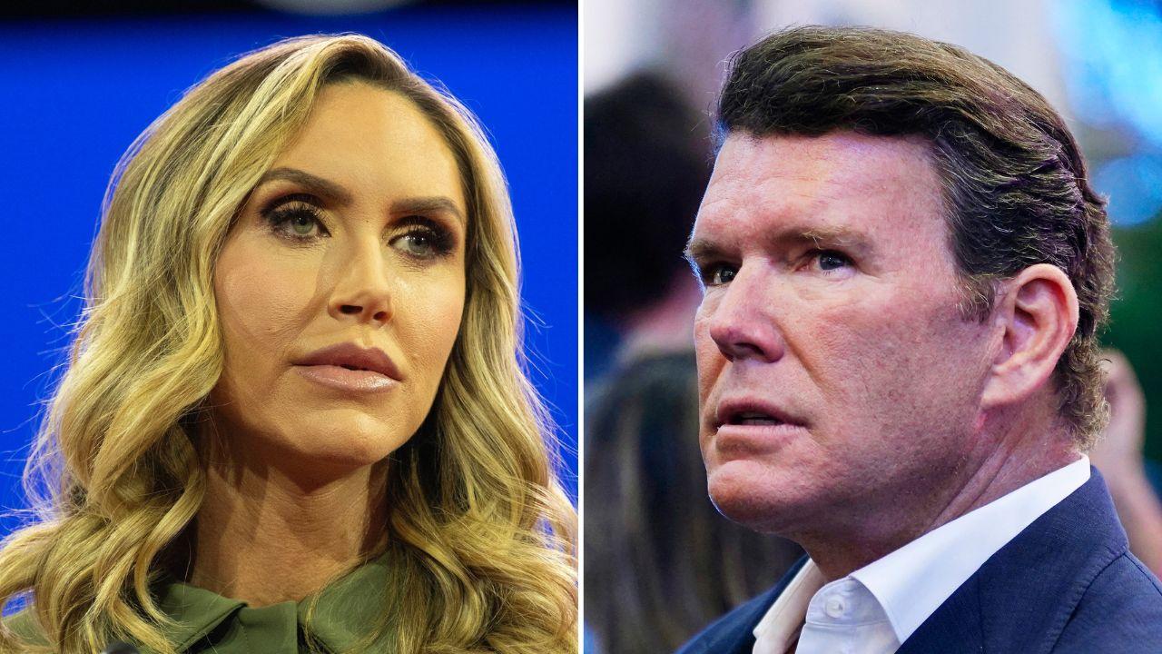 A photo of Lara Trump alongside a photo of Bret Baier