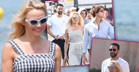 pamela anderson new boyfriend adil ramy meets son-dylan
