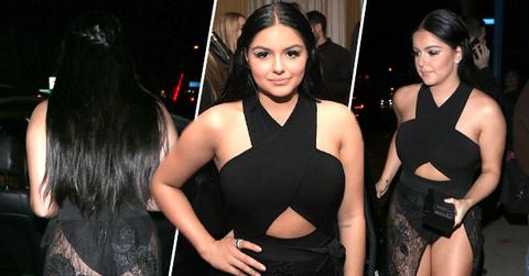 //ariel winter butt legs lace sheer dress pp
