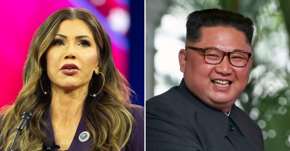 kristi noem accused lie  meeting north korean dictator kim jong un