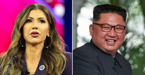 kristi noem accused lie meeting north korean dictator kim jong un