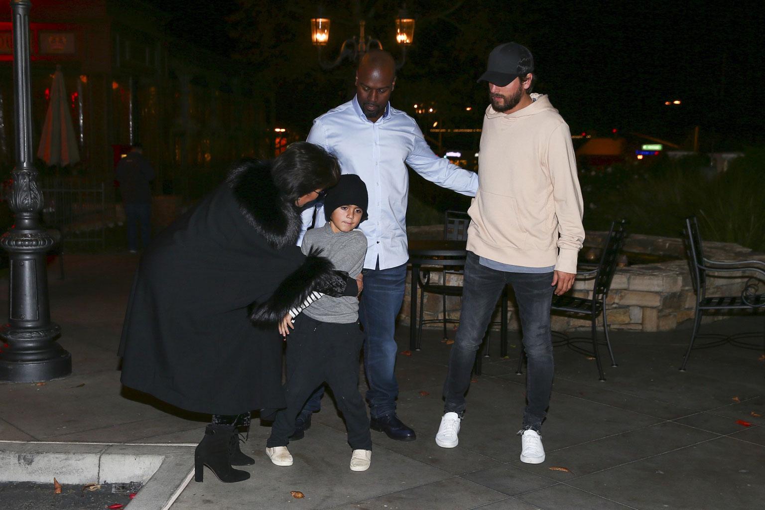 Mason Disick Kris Jenner Hug Snub