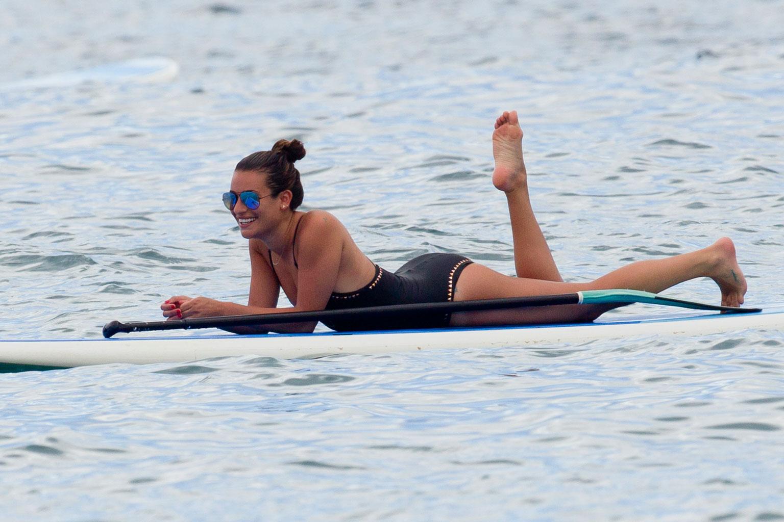 //lea michele bathing suit body maui