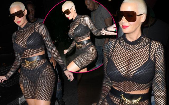 Amber Rose Mesh Dress Photos