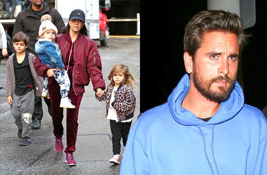 Kourtney Kardashian Scott Disick Feud Custody