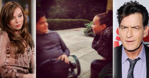 //charlie sheen capri anderson wide twitter getty