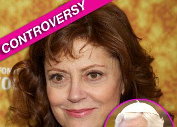 //susan sarandon controversy pope nazi