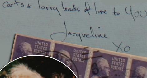 //jackie kennedy letters square