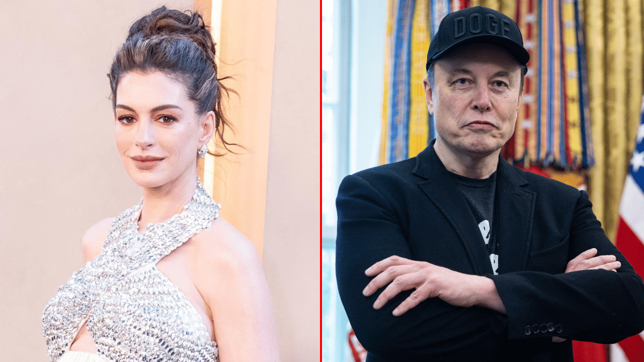 Elon Musk compared Anne Hathaway to a puppet.