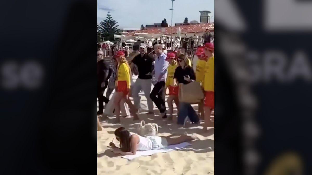 picture of sunbather and Prince Harry